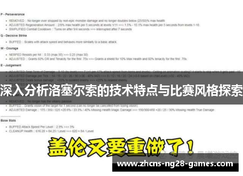 深入分析洛塞尔索的技术特点与比赛风格探索 深入分析洛塞尔索的技术特点与比赛风格探索